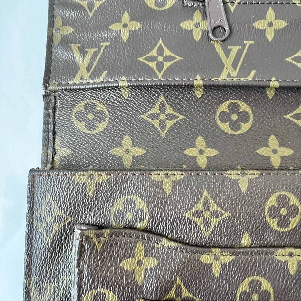 Louis Vuitton Vintage 80s Monogram Document Folding Laptop Portfolio Clutch